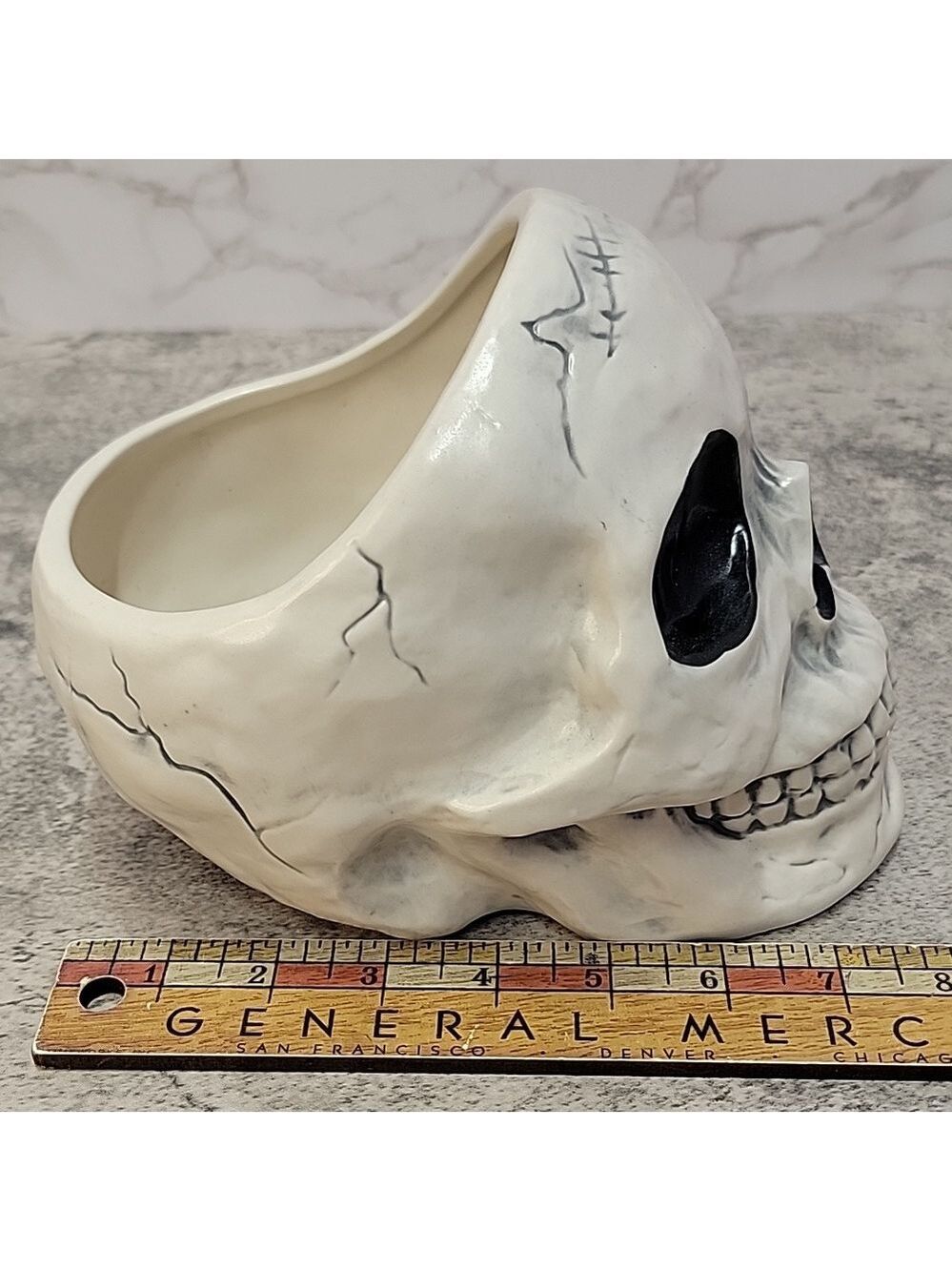 Ceramic Skull Candy Dish - Picture 6 of 12